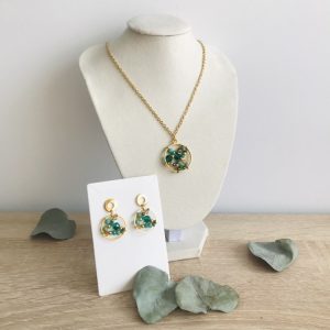 Parure Ella verte