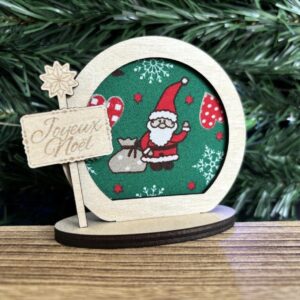 Support bois Joyeux Noël